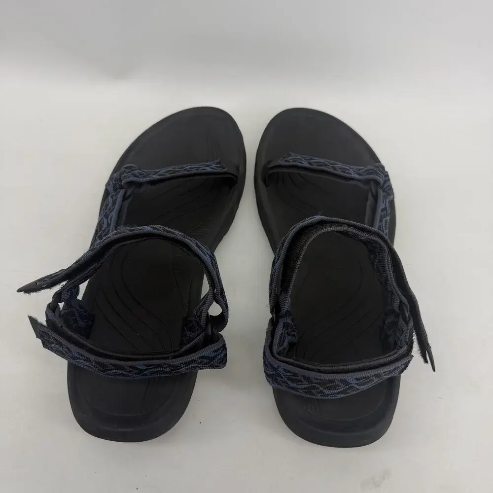 Teva Sandals Mens Size 13 Black Blue Hiking Sport Strap Shoes 1093379 FU1123L